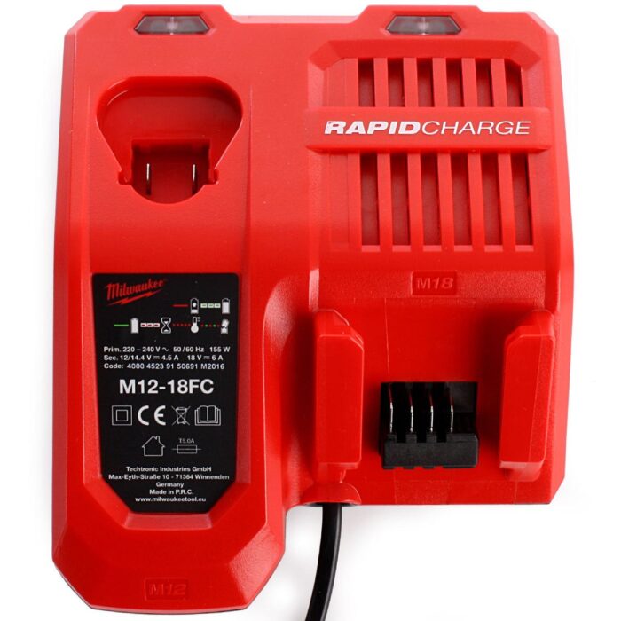 Milwaukee M12-18FC 12-18V Li-ion Multi Voltage Fast Charger 4932451080 - Image 2