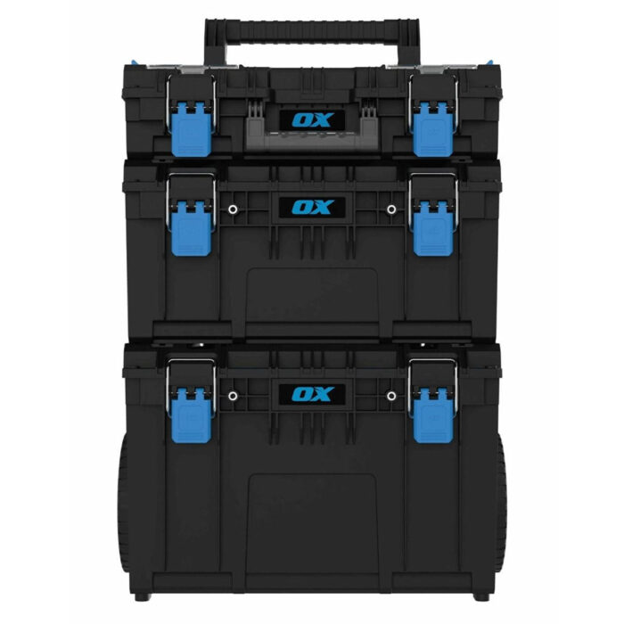 OX ToolTrek Pro Modular Storage System 3 Piece Set Heavy Duty with Wheeled OX-P600703 - Image 2