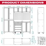 Excel 7-Piece Garage Storage Cabinet System with Worktop - Image 6
