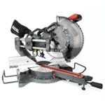 Excel 12" 305mm Sliding Mitre Saw Double Bevel 1800W/240V with Laser & Universal Wheel Stand - Image 2