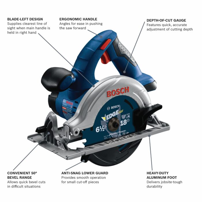 BOSCH CCS180B 18V 6-1/2 In. Blade Left Circular Saw (Bare Tool) - Image 2