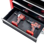 Excel 14 Drawers Tool Chest Storage Roller Cabinet Black and Red - Image 4