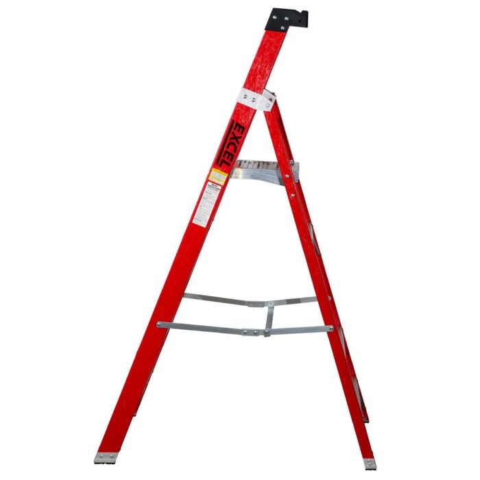 Excel Electricians Fibreglass Platform Step Ladder 5 Tread 1.81m EN131 - Image 4