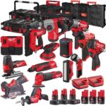 Milwaukee 12V 15 Piece Power Tool Kit with 6 x Batteries T4TKITM - 18468