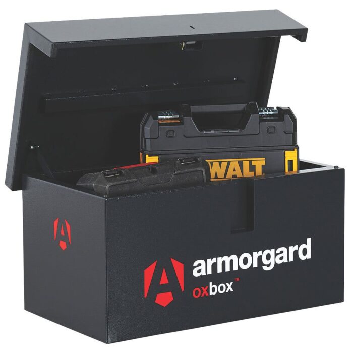 Armorgard OX05 OxBox Van Storage Box 810mm x 470mm x 380mm Secure Tool Storage Solution - Image 3