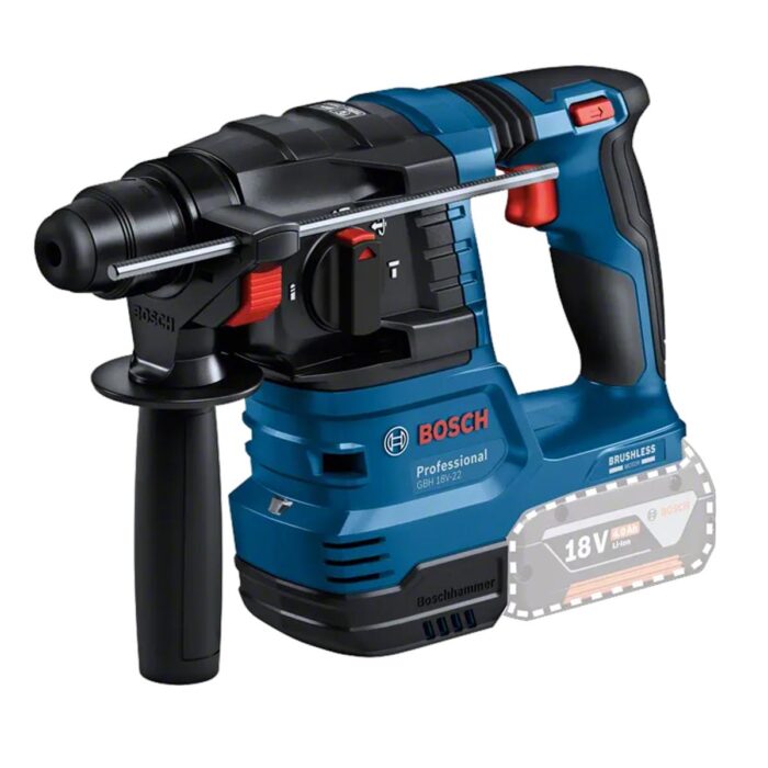 Bosch GBH 18V-22 18V Brushless SDS-Plus Rotary Hammer Drill with 1 x 4.0Ah Battery & Charger - Image 2
