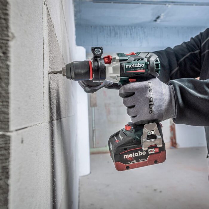 Metabo SB 18 LTX BL I 18V Brushless Combi Hammer Drill with 1 x 8.0Ah Battery Charger & Metabox - Image 3