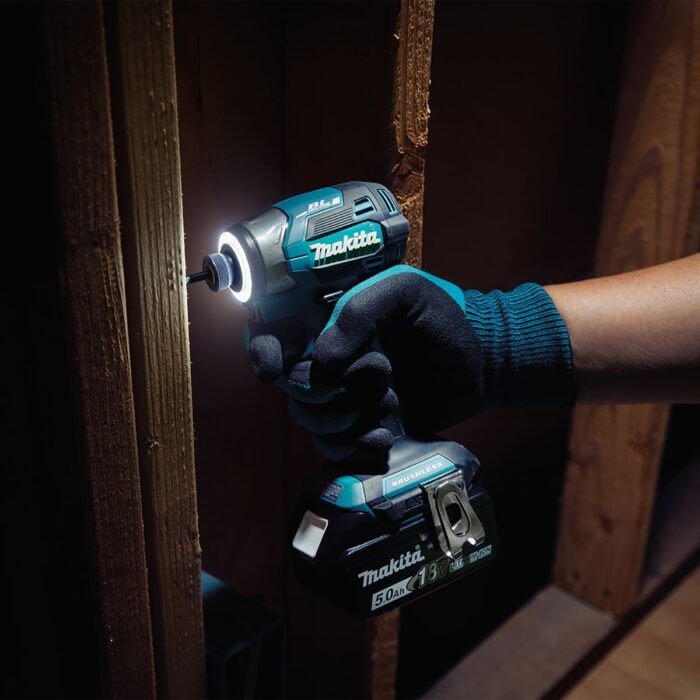Makita DLX2549TJ 18V LXT Brushless Combi Drill & Impact Driver Twin Kit with 2 x 5.0Ah Battery Charger & Case - Image 9