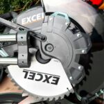 Excel 12" 305mm Sliding Mitre Saw Double Bevel 1800W/240V with Laser & Universal Wheel Stand - Image 8