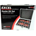 Excel 1/2in Shank TCT Router Cutter Bit 12 Piece Set - Image 5
