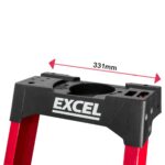 Excel Electricians Fibreglass Platform Step Ladder 3 Tread 1.34m EN131 - Image 7