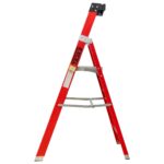 Excel Electricians Fibreglass Platform Step Ladder 4 Tread 1.57m EN131 - Image 4