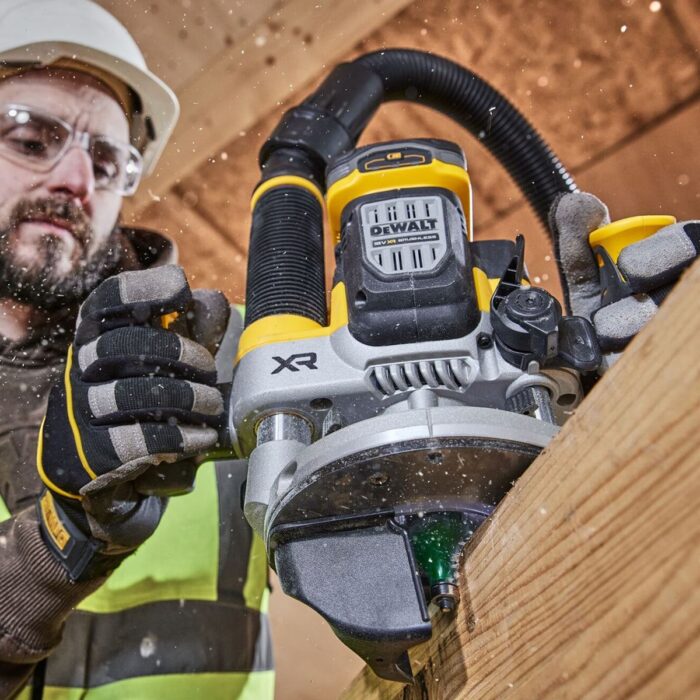 Dewalt DCW620NT 18V XR Brushless 1/2" Plunge Router with 1 x 6.0Ah Battery Charger & Case - Image 7