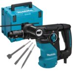 Makita HR3012FCJ/1  SDS+ Rotary Hammer Drill 110V with 3 Piece Chisel