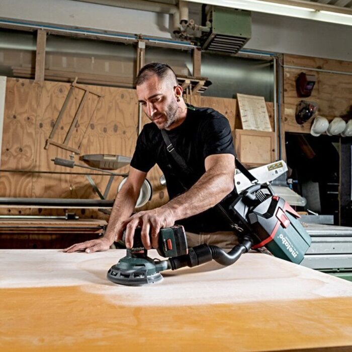 Metabo SXA 18 LTX 150 BL 18V Brushless 150mm Random Orbital Sander with 1 x 4.0Ah Battery Charger & Metabox - Image 5