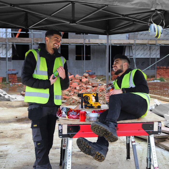 Excel Steel Gazebo 3m x 3m Black Heavy Duty Waterproof with Wheel Bag - Image 6