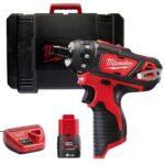 Milwaukee M12BD-0C 12V Screwdriver with 1 x 3.0Ah Battery Charger & Case