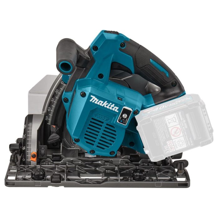 Makita SP001GZ03KIT5 40V Brushless Plunge Saw with 2 x Guide Rail, Connector, Clamp Set & 1 x 4.0Ah Battery Charger - Image 3
