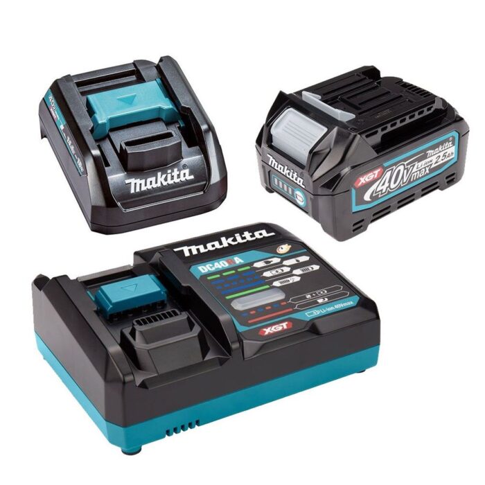 Makita TW007GD203 40V Max XGT Brushless 1/2" Impact Wrench With 2 x 2.5Ah Battery, Charger & Adaptor in Case - Image 3