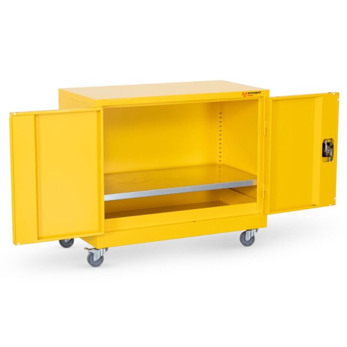 Armorgard HMC1 Safestor Hazardous Mobile Cupboard 900mm x 480mm x 810mm Secure Storage for Materials - Image 4