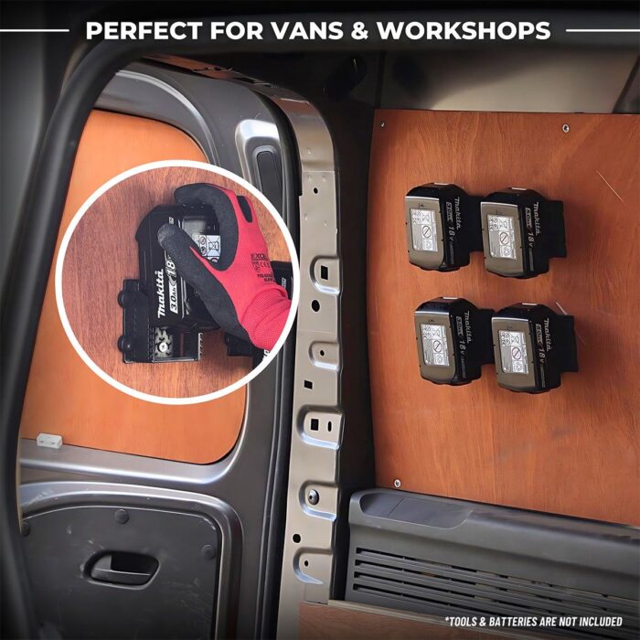 Excel Battery Wall Mount 4 Piece for Makita LXT Batteries - Image 5