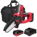 Excel 18V Cordless Mini Chain Saw with 1 x 2.0Ah Battery Charger & Bag