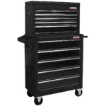 Excel 14 Drawers Tool Chest Storage Roller Cabinet Black