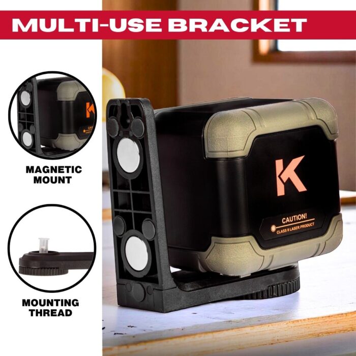 Kendo 20m Self-Levelling Laser Level with 360° Bracket - Image 6