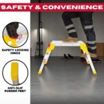 Excel Heavy Duty Aluminium Platform Work Bench Folding Hop Up 600mm x 600mm - Image 4