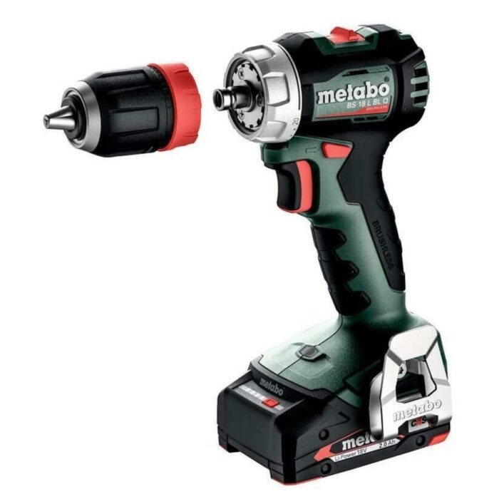 Metabo BS 18 L BL Q 18V Brushless Drill Driver with 2 x 2.0Ah Battery Charger & Case - Image 2