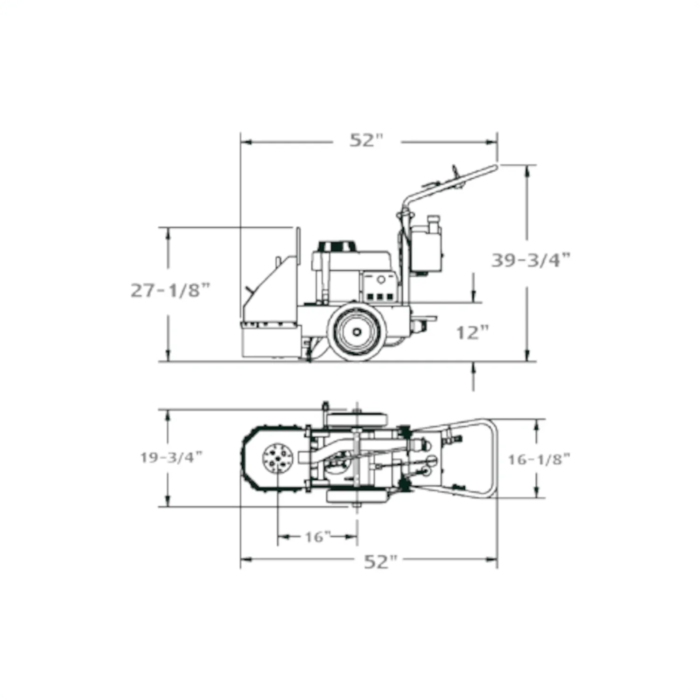 Concrete Surface Grinder - Core Prep CPG110H - Single Head - 10"/12" - Image 3