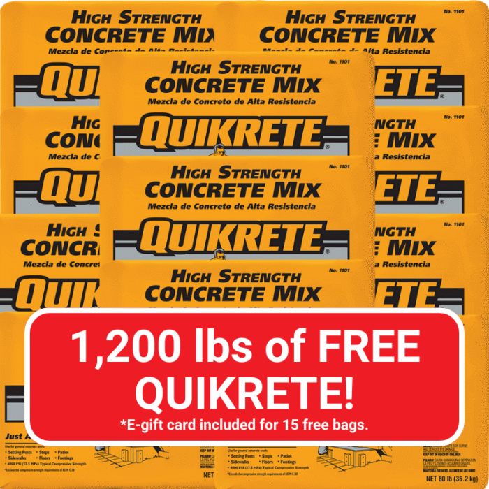 The Ultimate MudMixer Holiday Bundle with 1,200 lbs of FREE Quikrete! - Image 4