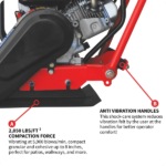Plate Compactor – 5.5HP Honda, Vibratory Soil Tamper, 3-Year Warranty - Image 6
