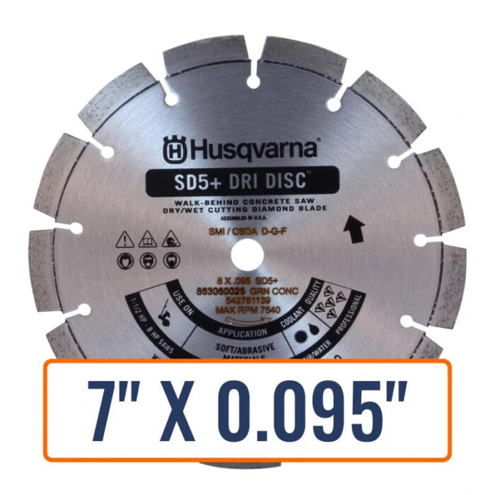Soff Cut Saw Blades - Husqvarna Sd5+ Dri Disc - Image 2